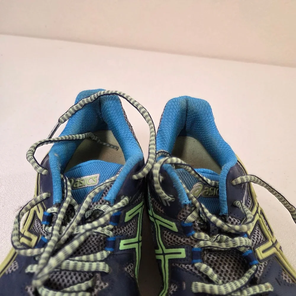 ASICS Gel-Kahana 7 Womens Trail Running Shoes Navy Blue Neon Yellow T4G6N Size 7